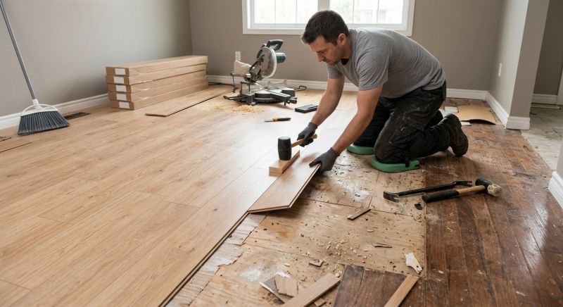 Laminate Floor Installation in Stratham, NH