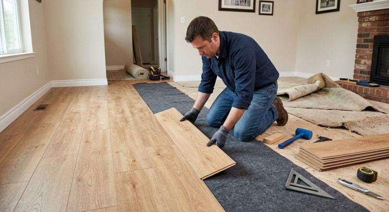Laminate Floor Remodeling in Salem, NH