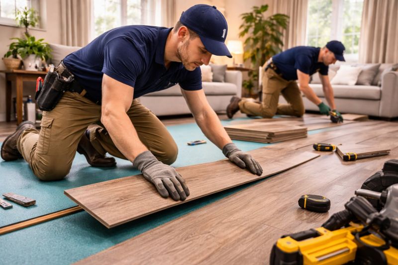 Laminate Floor Replacement in Groveland, MA
