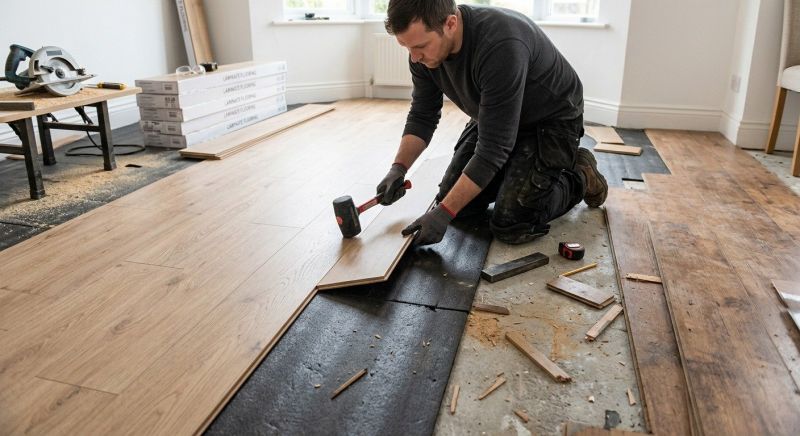 Laminate Floor Replacement in Reading, MA