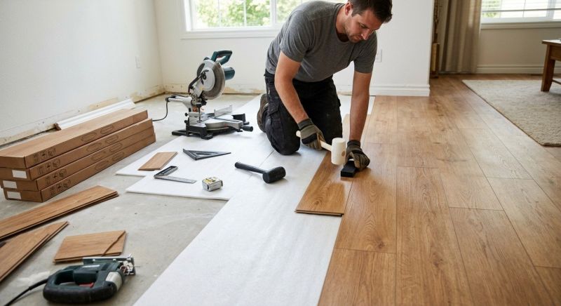 Laminate Floor Replacement in Wilmington, MA