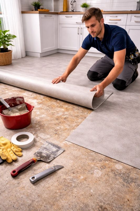 Linoleum Floor Installation in North Chelmsford, MA