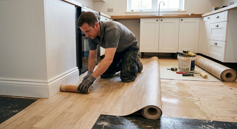Sheet Linoleum Installation in Hampstead, NH