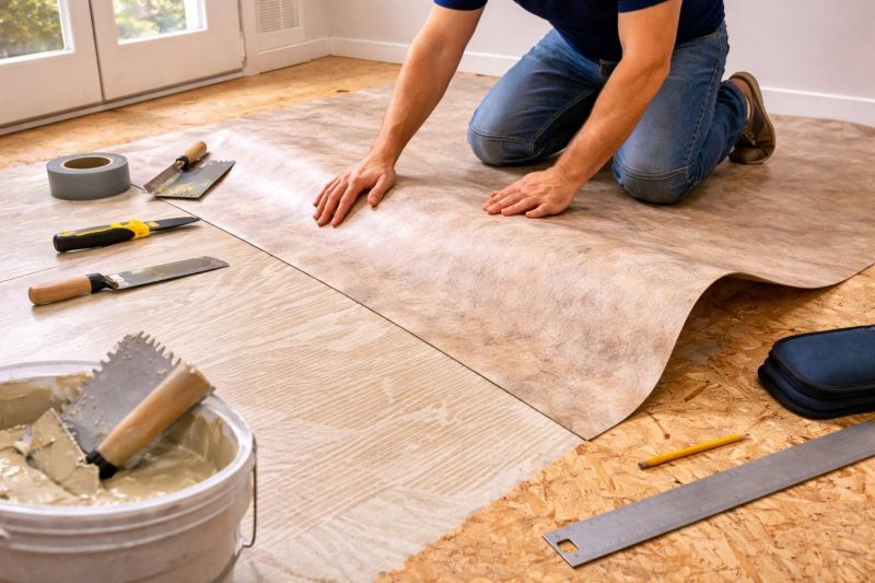 Sheet Vinyl Installation in Milford, NH